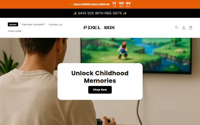 Startseite von Pixel Box