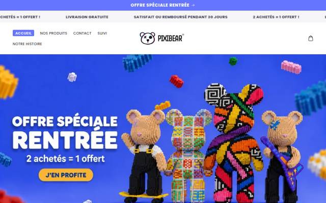 PixiBear™ storefront
