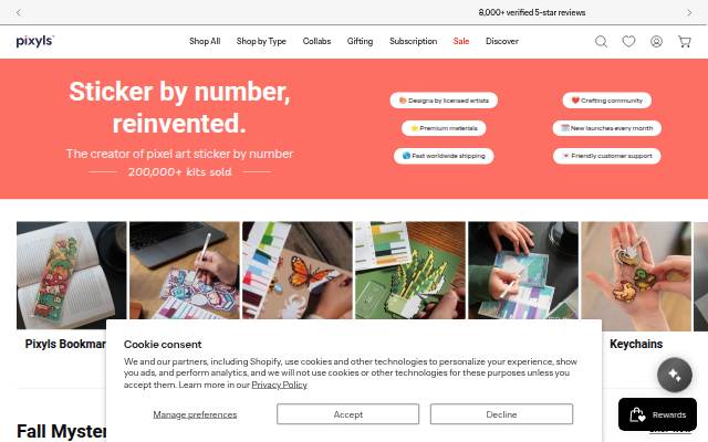 Startseite von Pixyls International