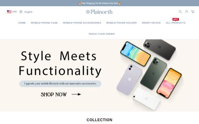 PLAINORTH storefront
