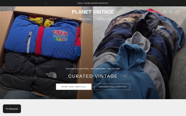 Planet Vintage storefront
