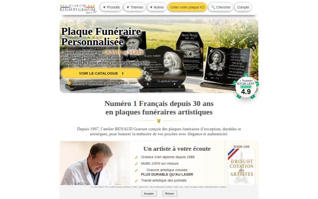 Escaparate de Renaud Gravure