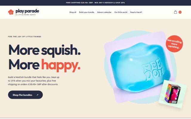 Play Parade — A little more happy storefront