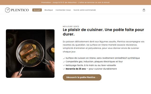 Plentico storefront