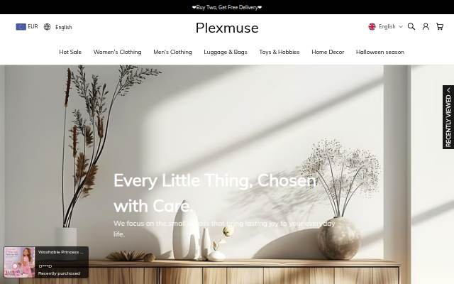 Plexmuse storefront