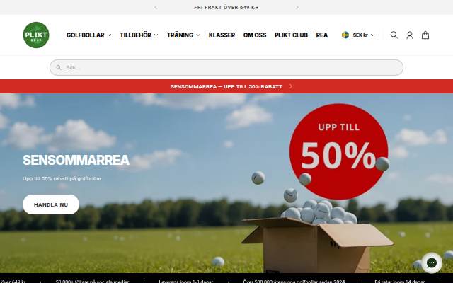 Plikt Golf storefront