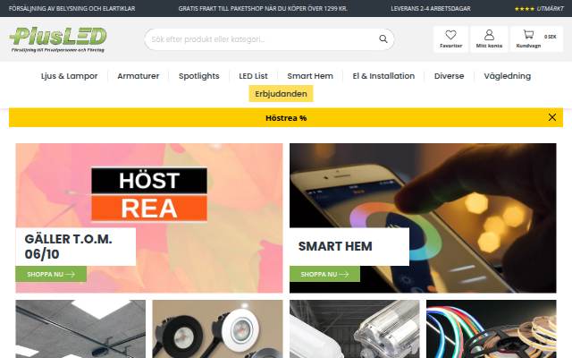 PlusLED storefront