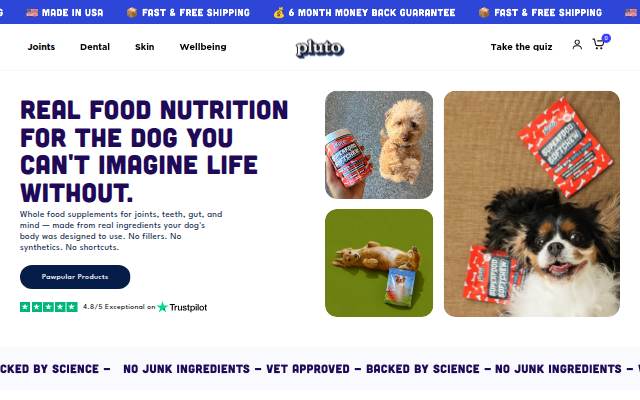 Pluto storefront