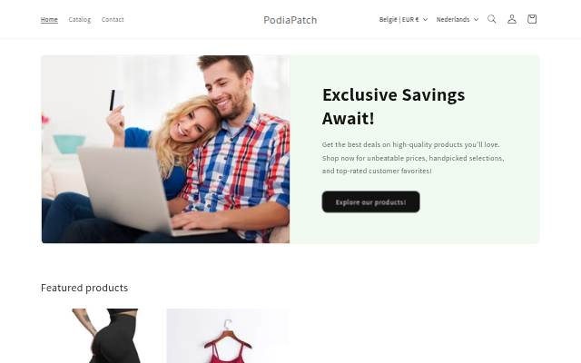 PodiaPatch storefront
