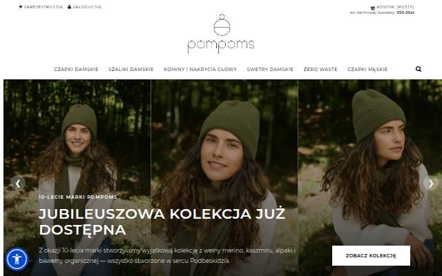Vitrine de Pompoms – czapki z wełny merino i kaszmiru | Polska produkcja