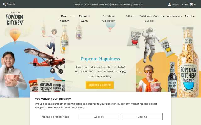 Vitrine de Popcorn Kitchen Ltd