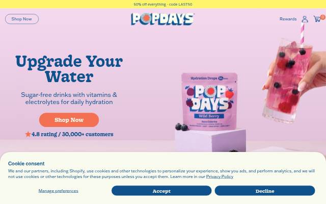 POPDAYS storefront