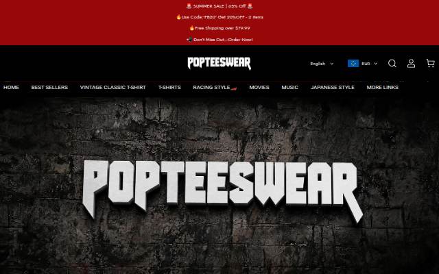 Startseite von popteeswear