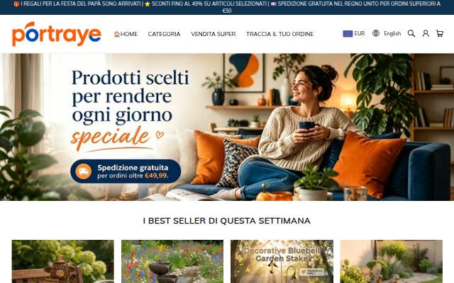 Portraye storefront