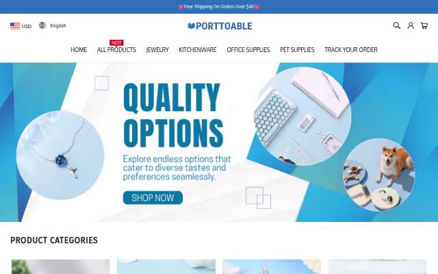 PORTTOABLE storefront