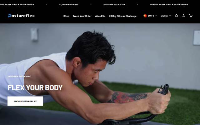 PostureFlex storefront