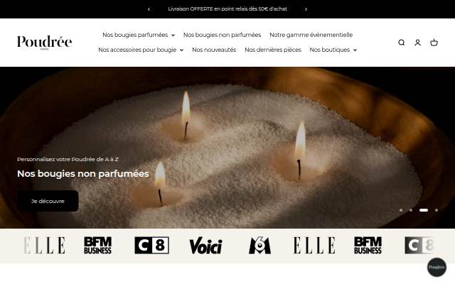 Poudrée storefront