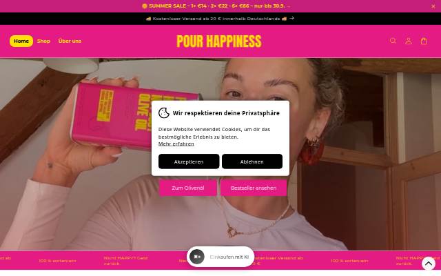 POUR HAPPINESS storefront