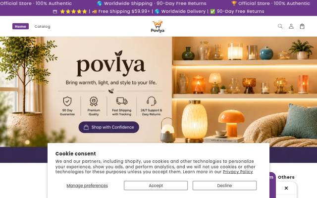 povlya.com storefront