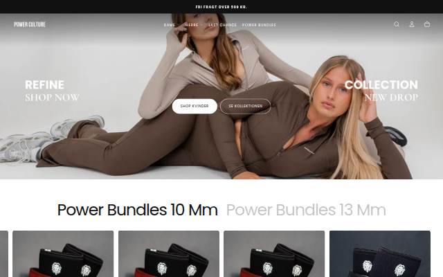 Powerculture.dk storefront