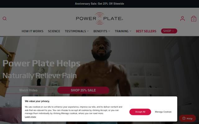 Power Plate UK storefront