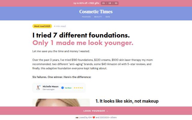 Color Changing Foundation storefront