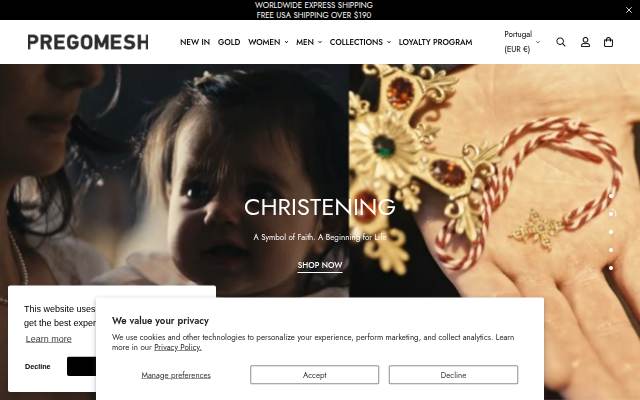 Pregomesh storefront