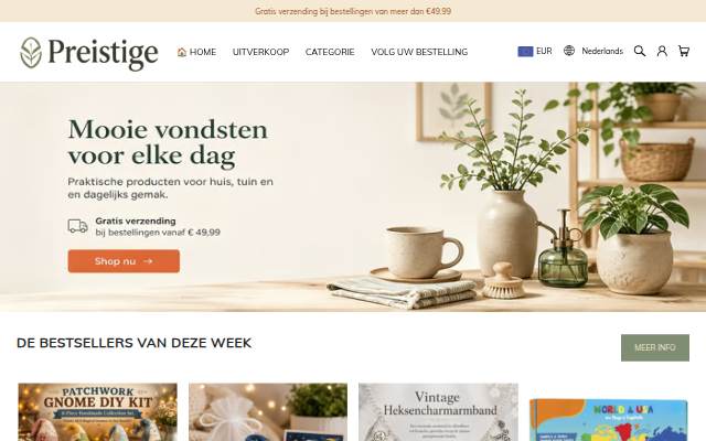 Preistige storefront