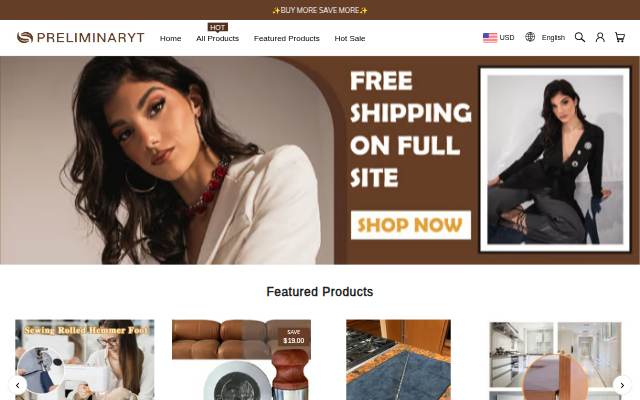 preliminaryt storefront