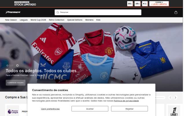 Startseite von Premier Football