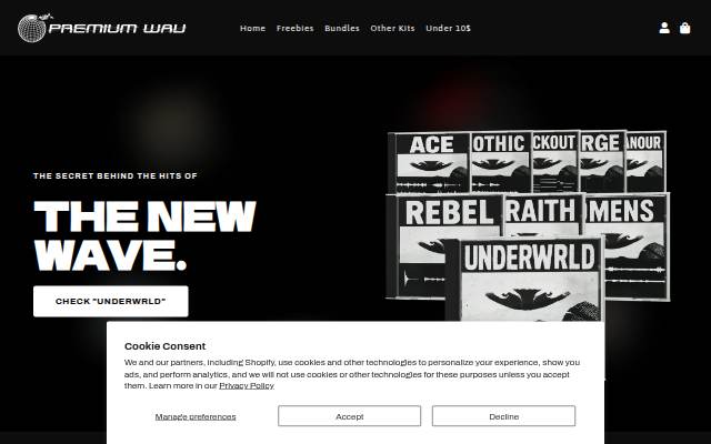 Startseite von Premium Wav