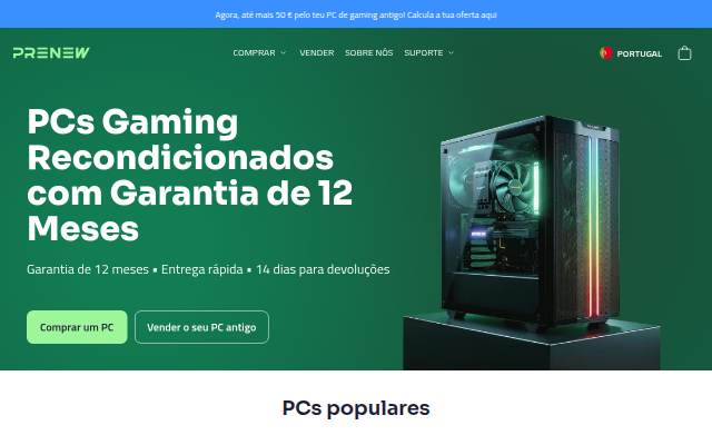 Prenew storefront