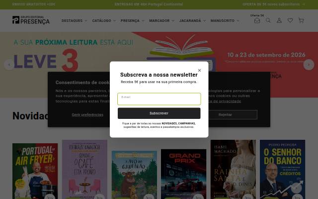 Grupo Editorial Presença storefront