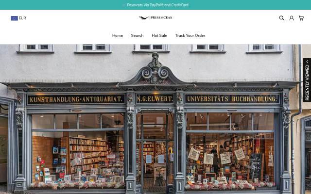 Presenceas storefront
