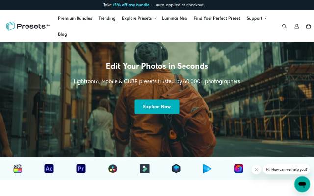 Presets.io storefront