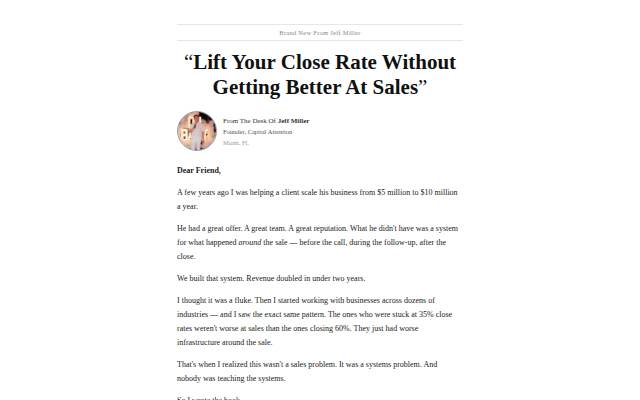 Pre-Sold by Jeff Miller storefront