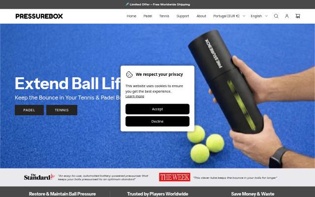 Pressurebox storefront