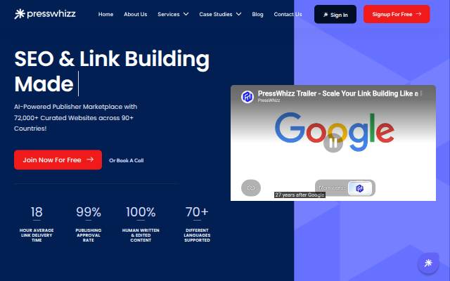 PressWhizz storefront