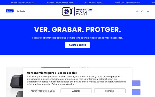 Prestige Cam storefront