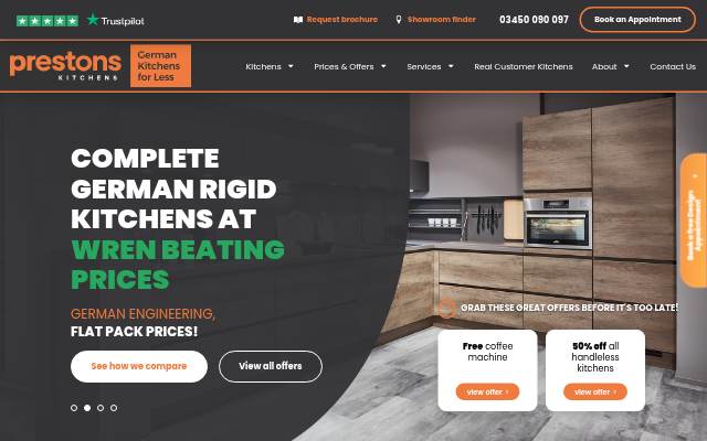Prestons Kitchens storefront