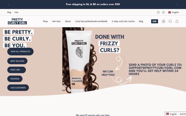 Pretty Curly Girl storefront