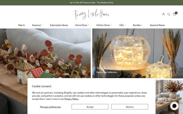 Pretty Little Home storefront