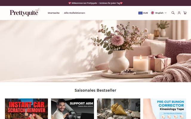 Prettyquite storefront