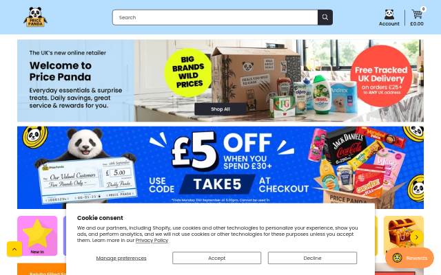Price Panda storefront