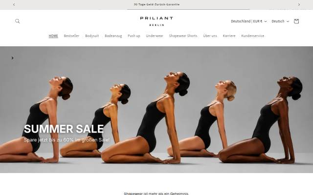 PRILIANT storefront