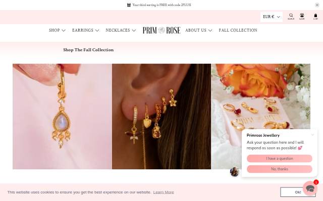 Primrose Jewellery storefront