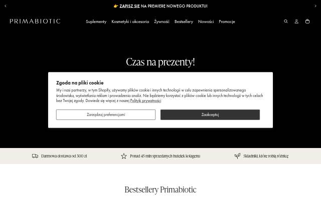 Primabiotic.pl storefront