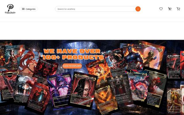 PrimeDecks storefront