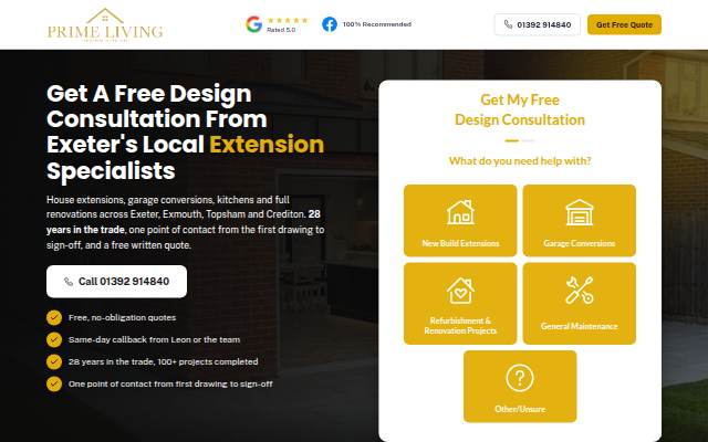 Get A Free Design Consultation From Exeter's Local Extension Specialists storefront