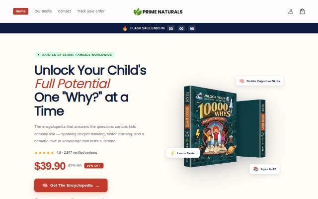 Prime Naturals storefront